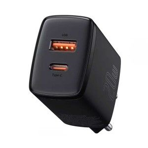 شارژر دیواری فست شارژ باسئوس مدل Compact Quick توان 20 وات